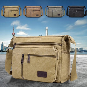 Retro Casual Shoulder Bag Canvas Outdoor Unisex Messenger Bag