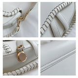 Casual Saddle Bag Shoulder Handle Lock Ornament Packag
