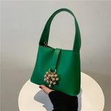 Shoulder Bag Handbags Chain Strap Crossbody Bags For Women Solid Pu Leather Lady