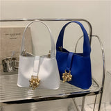 Shoulder Bag Handbags Chain Strap Crossbody Bags For Women Solid Pu Leather Lady