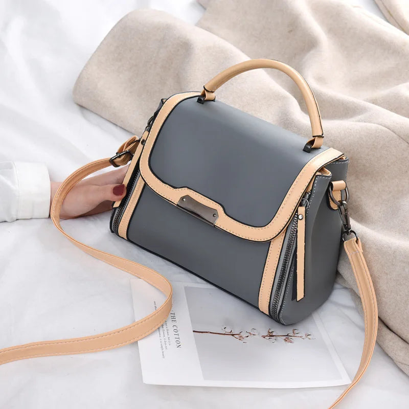 Shoulder Bags Style Contrast Small Square Bag Female Crossbody Bags