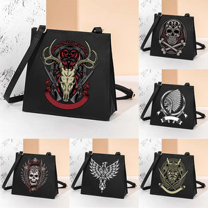 Skull Square Bags One-shoulder Messenger Bag Women Key Bag