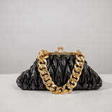 Quilted Mini Crossbody Handbag for Women, Solid Color Shoulder Bag