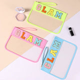 Embroidered Nylon Cosmetic Bag Ladies Waterproof Storage Bag