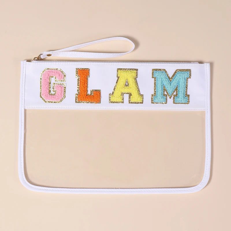 Embroidered Nylon Cosmetic Bag Ladies Waterproof Storage Bag