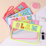 Embroidered Nylon Cosmetic Bag Ladies Waterproof Storage Bag