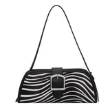 Striped Women Handbags European Leather Ladies Shoulder Bags