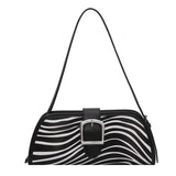 Striped Women Handbags European Leather Ladies Shoulder Bags