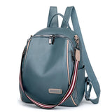 High Youth Leather Backpack for Teenage Girls with Tassel