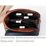 Women's PU Leather Backpack Handbag Shoulder Bag Small Schoolbag
