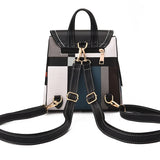 Women's PU Leather Backpack Handbag Shoulder Bag Small Schoolbag