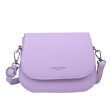 Solid Flap Shoulder Bag Crossbody Bags for Women