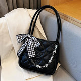 Casual Solid Shoulder Bag for Women, Versatile Mobile Handbag