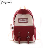 Waterproof Women Backpack Set Students Shoulder Bags Lady Backpack Junior High G