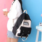 Waterproof Women Backpack Set Students Shoulder Bags Lady Backpack Junior High G