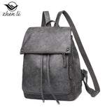 Women Backpack Pu leather Teenage Bags for Female Candy School Bag Outdoor