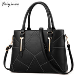 Women Handbags PU Leather Totes Bag Top-handle Embroidery Shoulder Bag
