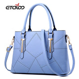 Women Handbags PU Leather Totes Bag Top-handle Embroidery Shoulder Bag