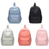 Women Nylon Backpack Preppy Style Students Large Handbags School