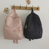 Women Nylon Backpack Preppy Style Students Large Handbags School