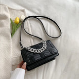 Chain Handle Women Shoulder Bag Messenger Small Square Bag Handbags