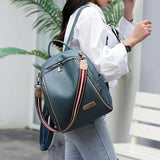 Women's Soft Leather Backpack for Travel and Leisure