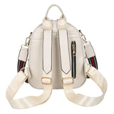 Women's PU Leather Backpack Casual Ladies Shoulder Bag Small Schoolbag