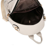 Women's PU Leather Backpack Casual Ladies Shoulder Bag Small Schoolbag