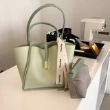 Small Fresh Contrast Pu Shoulder Bag Ladies Commuter Bag