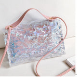 Women's Crossbody Bag, Versatile Transparent Printing Shoulder Bag