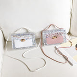 Women's Crossbody Bag, Versatile Transparent Printing Shoulder Bag
