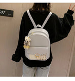Women's PU Student Mother Backpack for Child