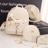 Women's PU Student Mother Backpack for Child