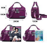 Women's Oxford Shoulder Bag Large Capacity Tote Bag with 10 Pockets