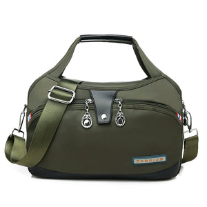 Women's Oxford Shoulder Bag Large Capacity Tote Bag with 10 Pockets