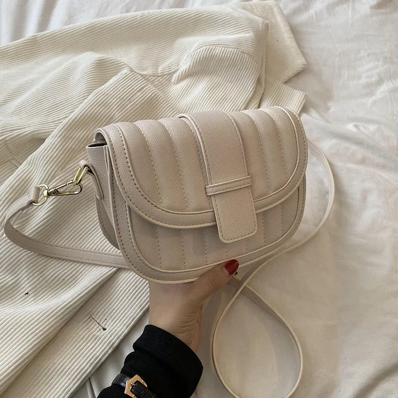 Women's Nubuck Pu Leather Saddle Bag Daily Crossbody