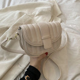 Women's Nubuck Pu Leather Saddle Bag Daily Crossbody