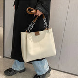 Women's Large Capacity Shoulder Bag Tote Bucket Bag