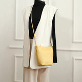 Women's Large Capacity Tote Bucket Bag Magnetic Button Diagonal Bag