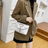Women's Leather Embroidered Crossbody Bag Small Messenger Handbag