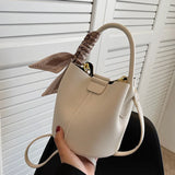 Women's Large Capacity Shoulder Messenger Bag Tote Bucket Handbag