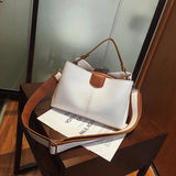 Women's Shoulder Messenger Bags Large Capacity Tote Bucket Bag