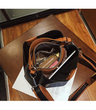 Women's Shoulder Messenger Bags Large Capacity Tote Bucket Bag
