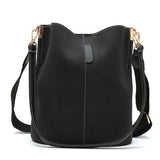 Women's Messenger Bag Large Capacity Tote Bucket Bag Retro Handbags