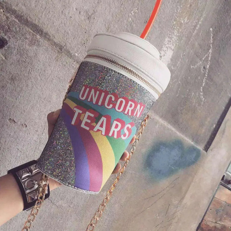 Skinny Dip Unicorn Tears Soda Bottle Shoulder Bag Handbag