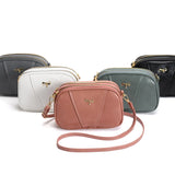 Square Leather Messenger Bag for Women High Quality Single Crossbody Bag