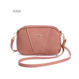 Square Leather Messenger Bag for Women High Quality Single Crossbody Bag