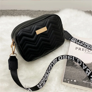 Khaki Embroidery Shoulder Bag Thread Small Square Mini Crossbody Bag