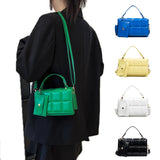 Green Leather Crossbody Shoulder Bag for Women