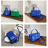 Green Leather Crossbody Shoulder Bag for Women